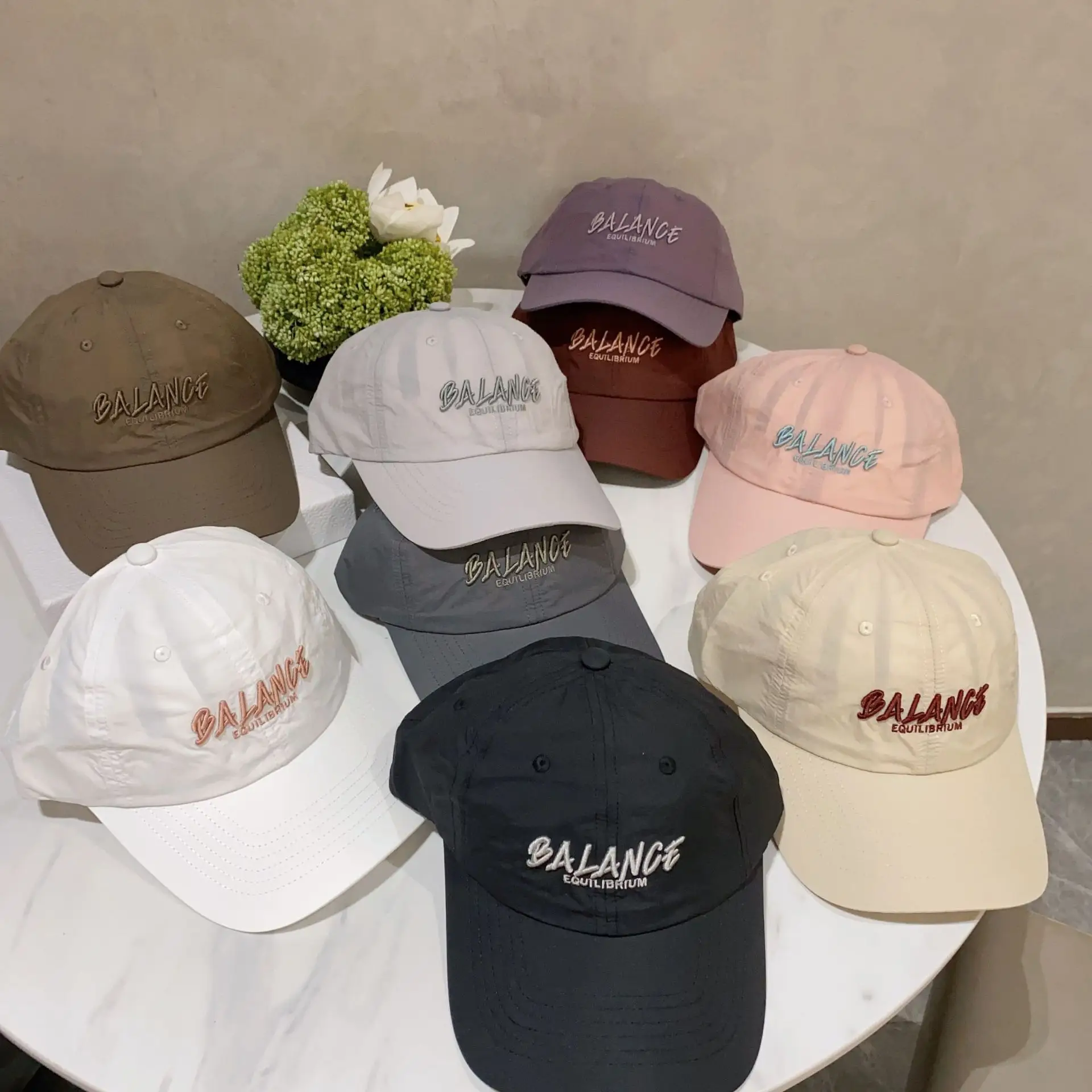 Korean Style Thin Sun Hat for Men Women Purple Brown Embroidery - Image 11