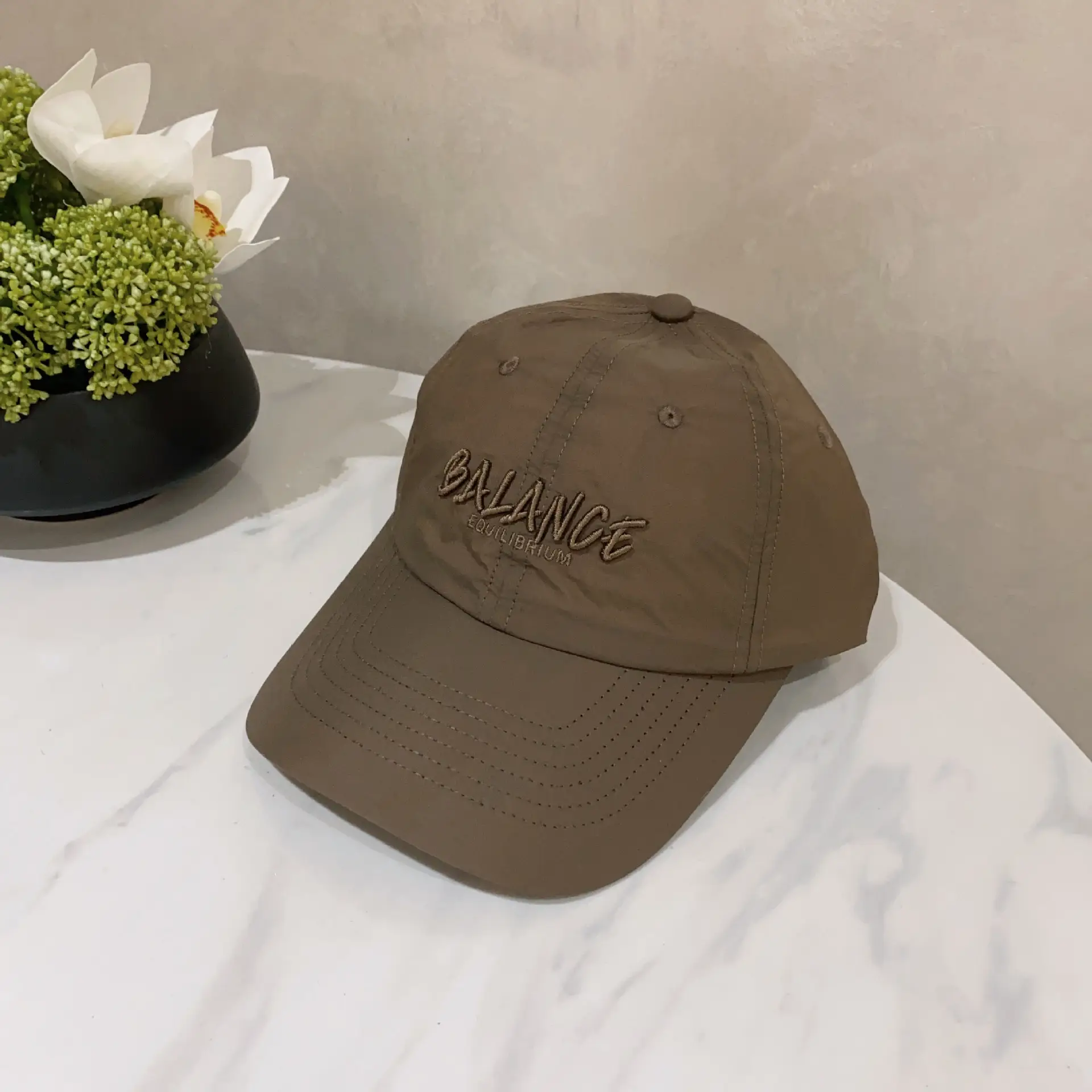 Korean Style Thin Sun Hat for Men Women Purple Brown Embroidery - Image 6