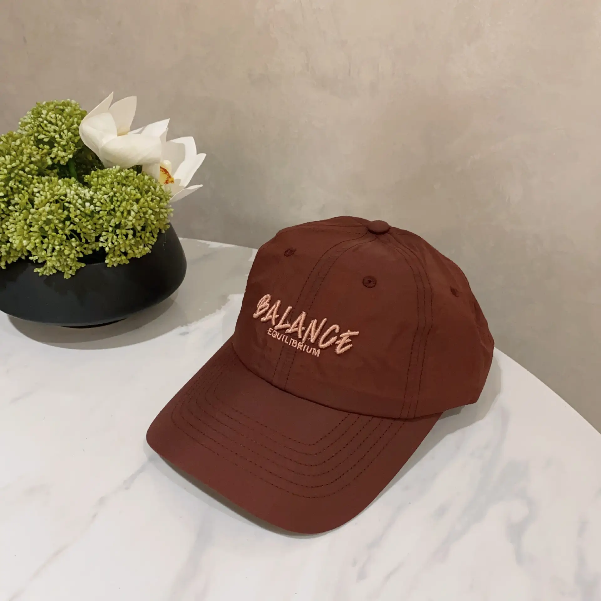 Korean Style Thin Sun Hat for Men Women Purple Brown Embroidery - Image 8
