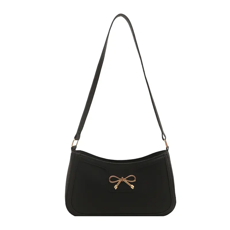 Elegant White Bow Shoulder Bag for Women - Image 9