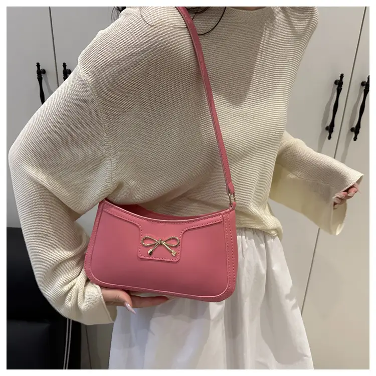 Elegant White Bow Shoulder Bag for Women — feature 15