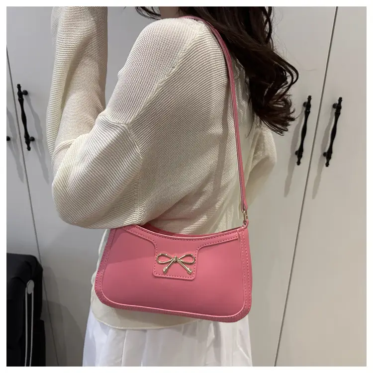 Elegant White Bow Shoulder Bag for Women — feature 16