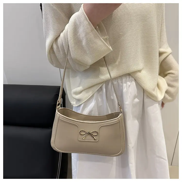 Elegant White Bow Shoulder Bag for Women — feature 19