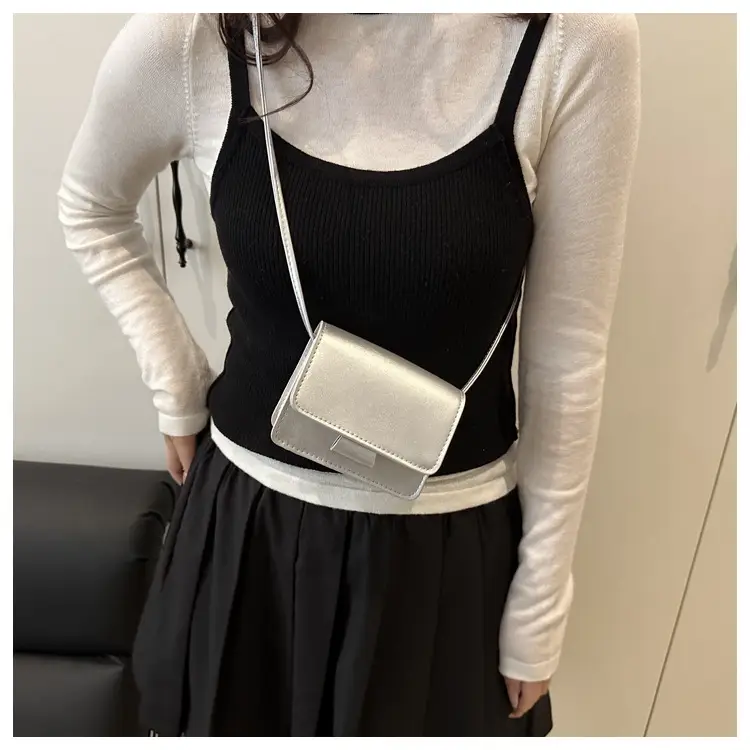 White Square Shoulder Bag for Women 2025 Spring Summer — feature 13