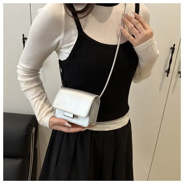 White Square Shoulder Bag for Women 2025 Spring Summer — feature 14