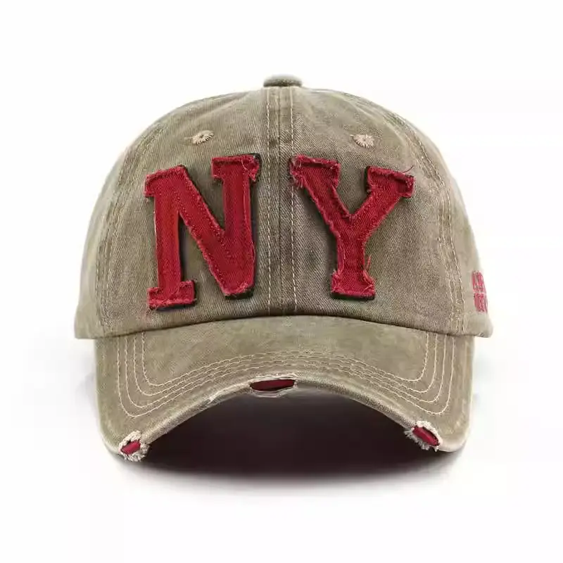Black NY Baseball Cap with Embroidered Logo - Image 11