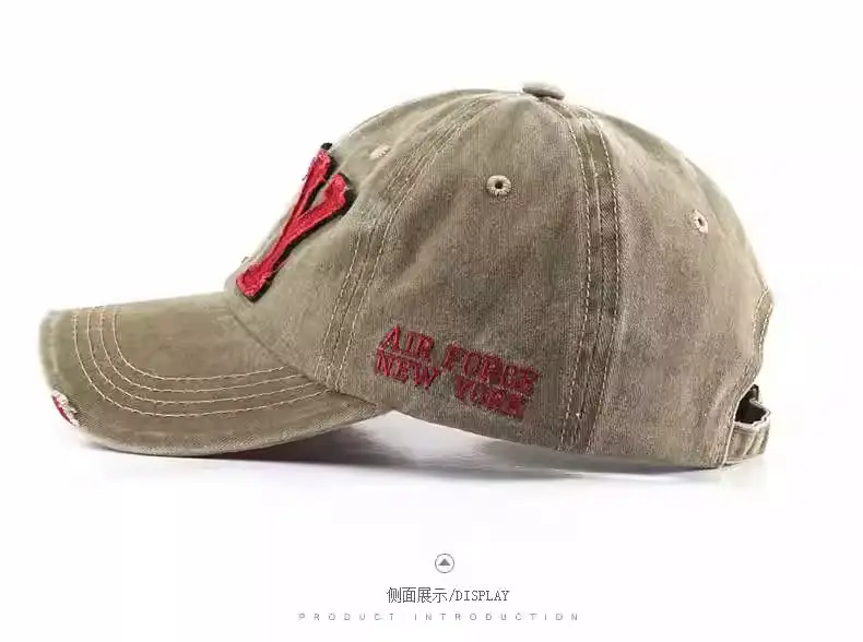 Black NY Baseball Cap with Embroidered Logo — feature 11