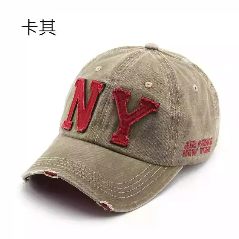 Black NY Baseball Cap with Embroidered Logo - Image 2