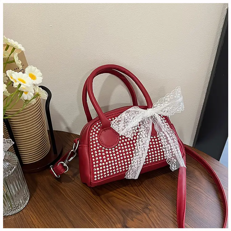 2025 New Silk Scarf Shell Handbag Large Capacity Bright Diamond Armpit Bag Diagonal Shoulder Bag for Women — feature 16