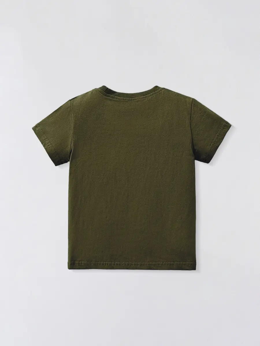 2025 Dino Print Short Sleeve T-Shirt for Boys - Image 3
