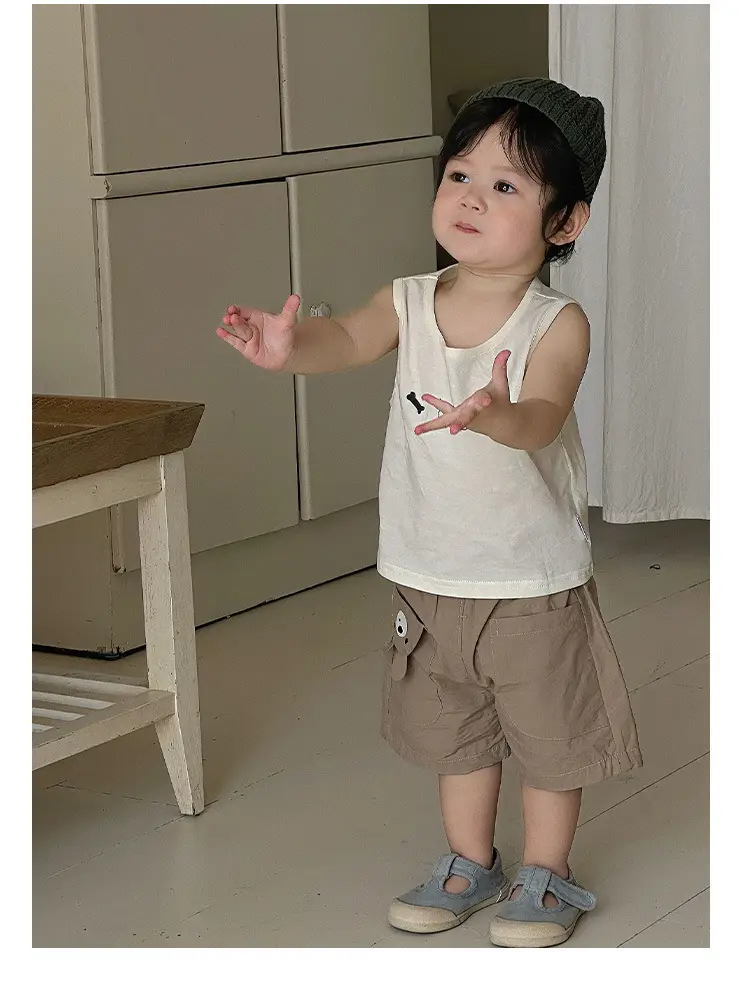 Boys' 2026 Summer Thin T-Shirt Set with Cardigan Top — feature 11