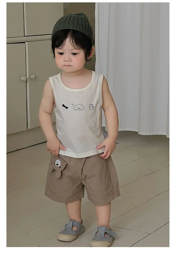 Boys' 2026 Summer Thin T-Shirt Set with Cardigan Top — feature 12