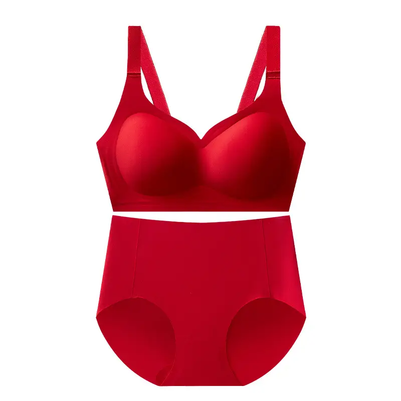 Bright Red Seamless Underwear Set for Year of Birth - Image 9