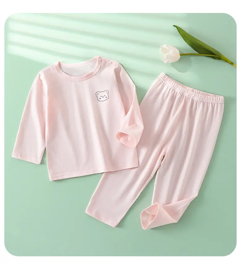 Children's Pink Long Sleeve T-Shirt & Pants Set — feature 7
