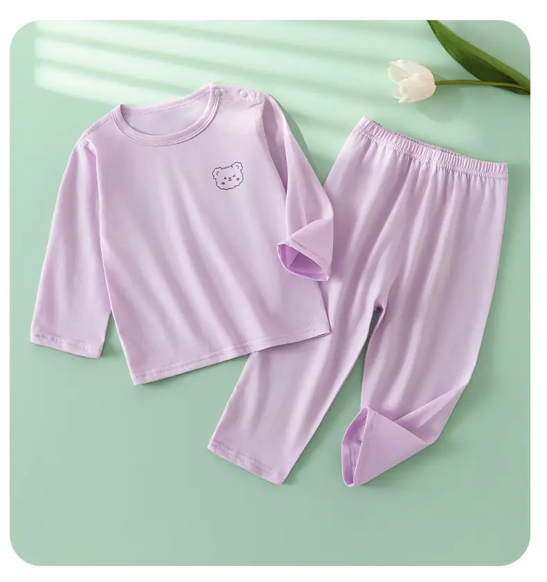 Children's Pink Long Sleeve T-Shirt & Pants Set — feature 9
