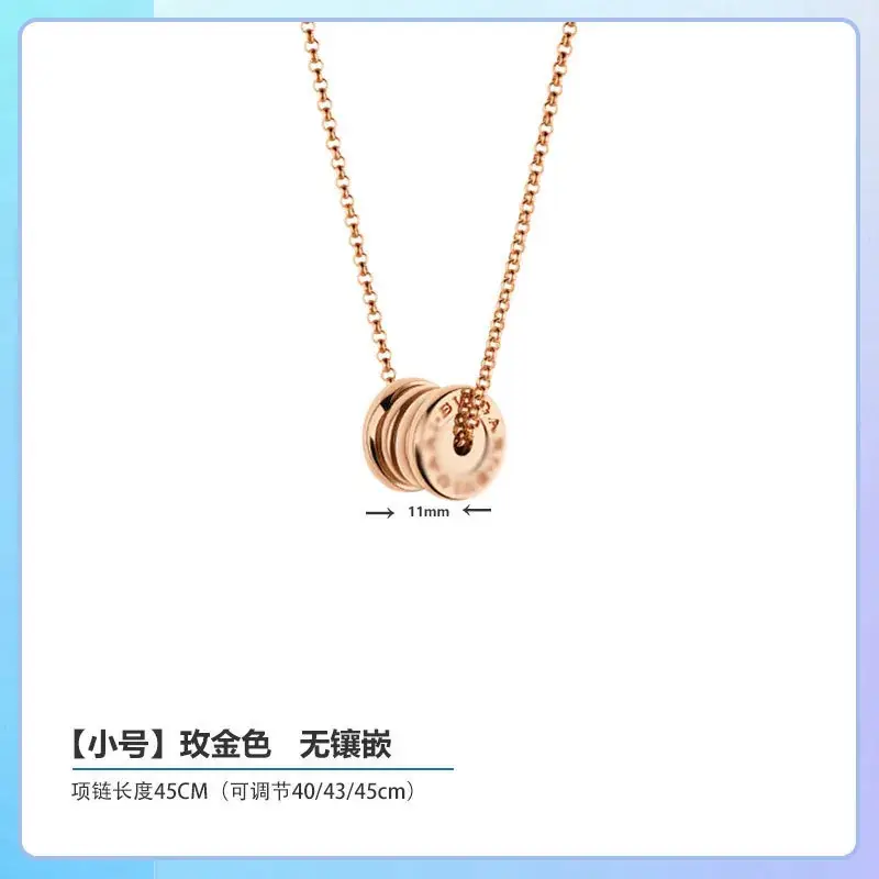 Plated Gold Ceramic Clavicle Necklace for Men Women
