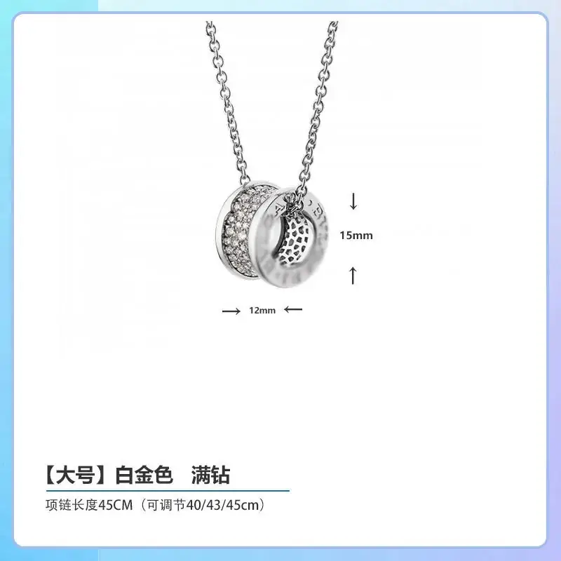 Plated Gold Ceramic Clavicle Necklace for Men Women