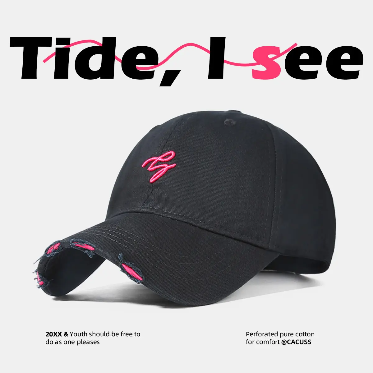 Vintage Women's Vintage Cap with Wide Brim & Soft Top - Image 4