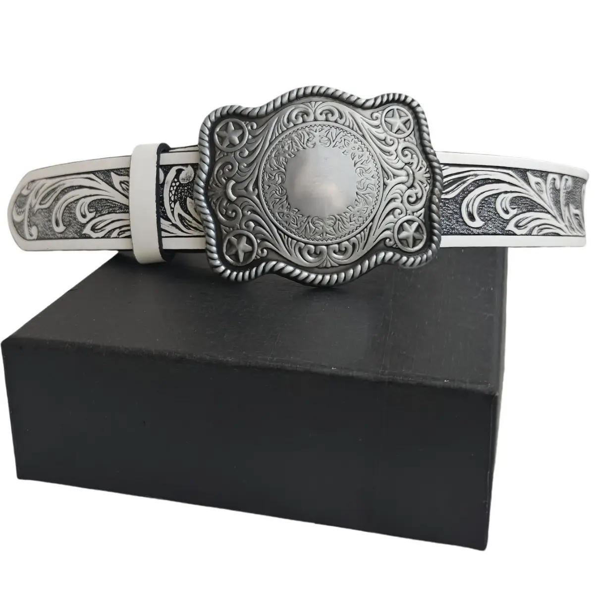Vintage Embossed Buckle Belt for Jeans Decoration - Image 7