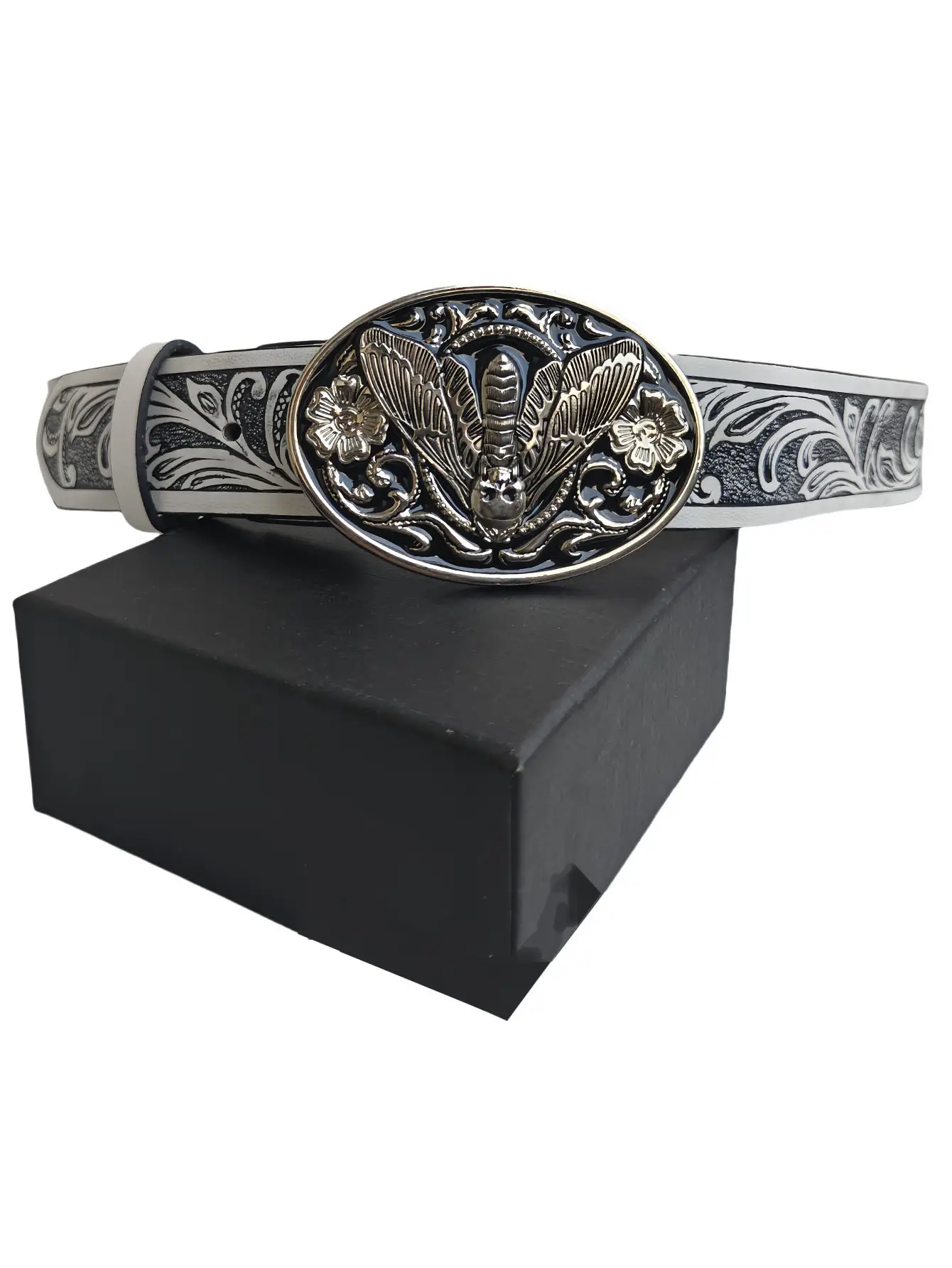 Vintage Embossed Buckle Belt for Jeans Decoration - Image 4