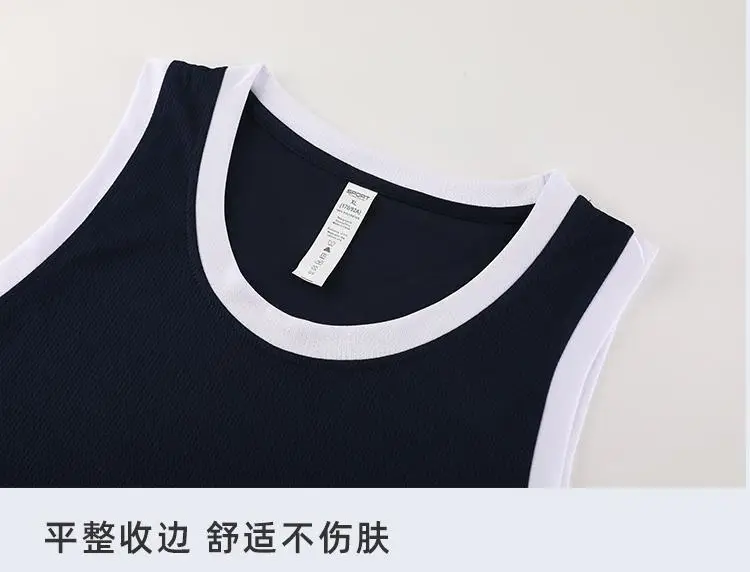 Men's White Printed Basketball Uniform Suit — feature 8