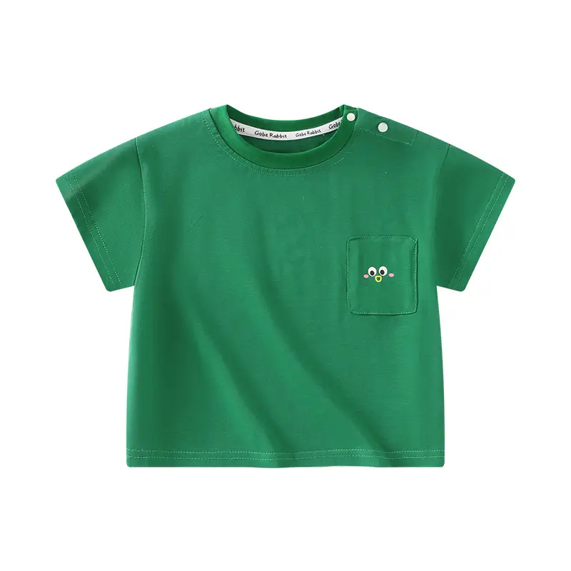 Baby T-shirts Summer Solid Color Kids Half Sleeve