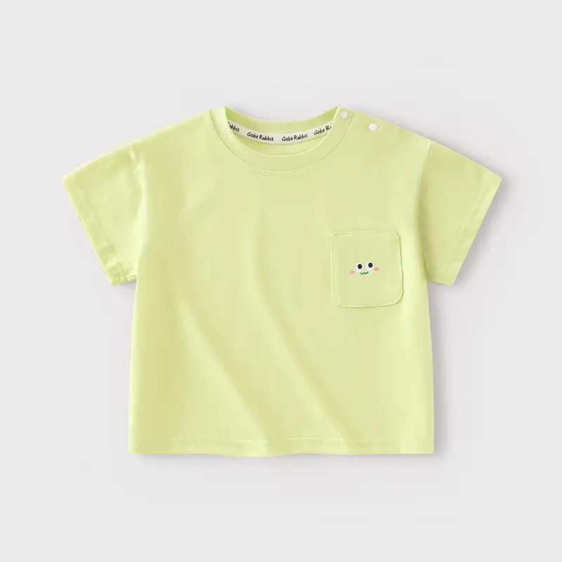 Baby T-shirts Summer Solid Color Kids Half Sleeve