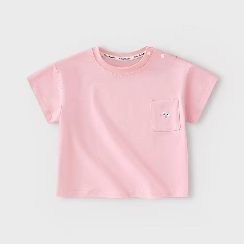 Baby T-shirts Summer Solid Color Kids Half Sleeve