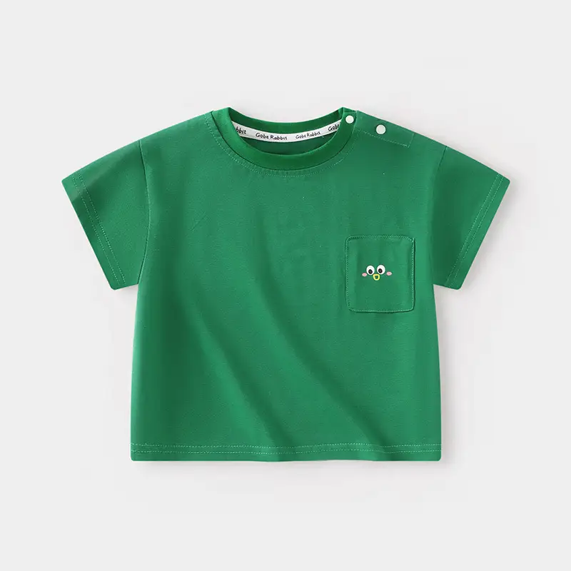 Baby T-shirts Summer Solid Color Kids Half Sleeve