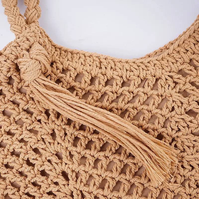 Cotton Woven Large Capacity Shoulder Bag All Colour - Image 5