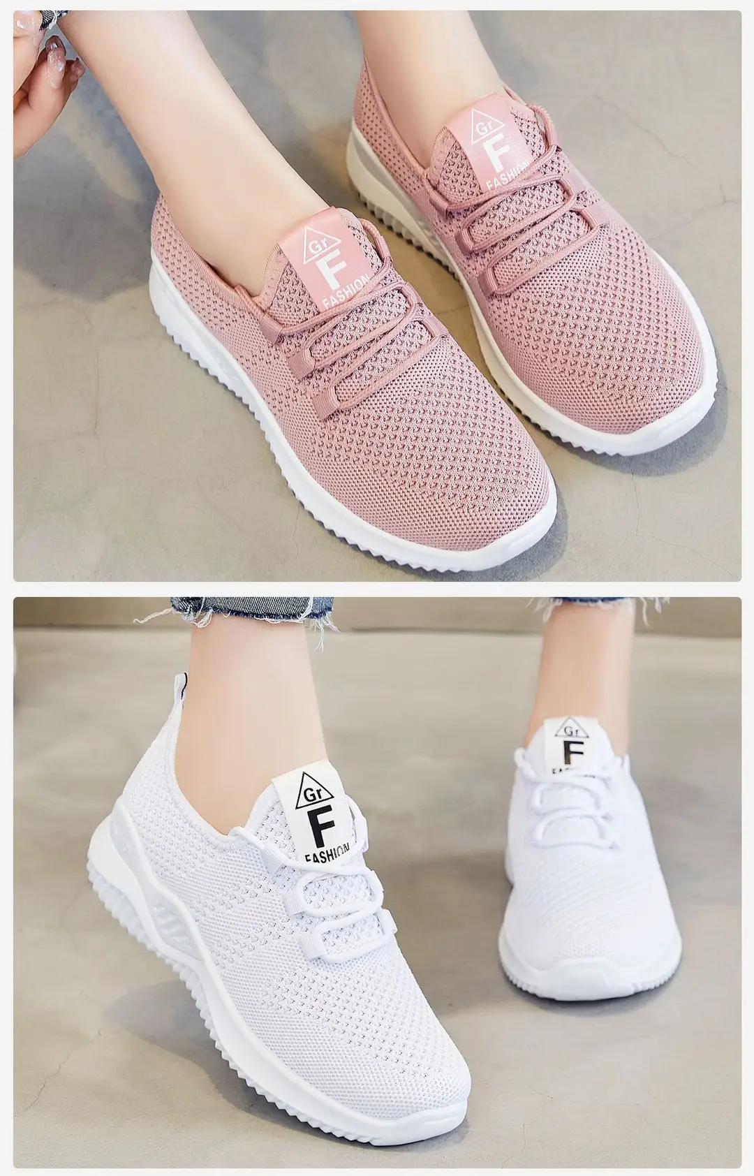 Women's Shoes Spring High-End Cross-Border New Casual Fashion Running Shoes Fly-Knit Breathable Soft-Soled Trendy Sports Shoes — feature 13