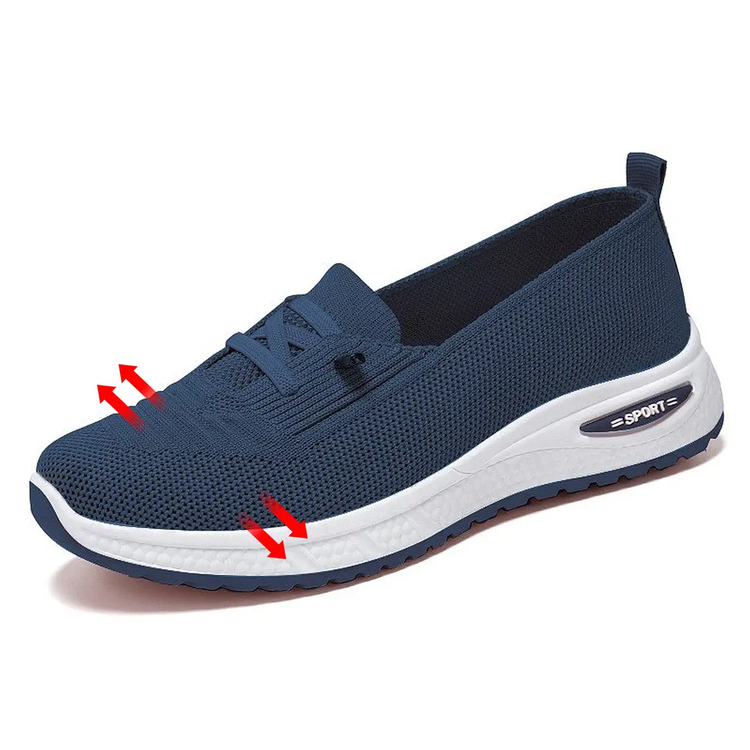 Women's Shoes, Versatile Cross-Border Spring Casual Shoes, Fly-Knit Lace-Up Shoes, Breathable and Lightweight Women's Shoes, Soft-Soled Mesh Shoes — feature 5