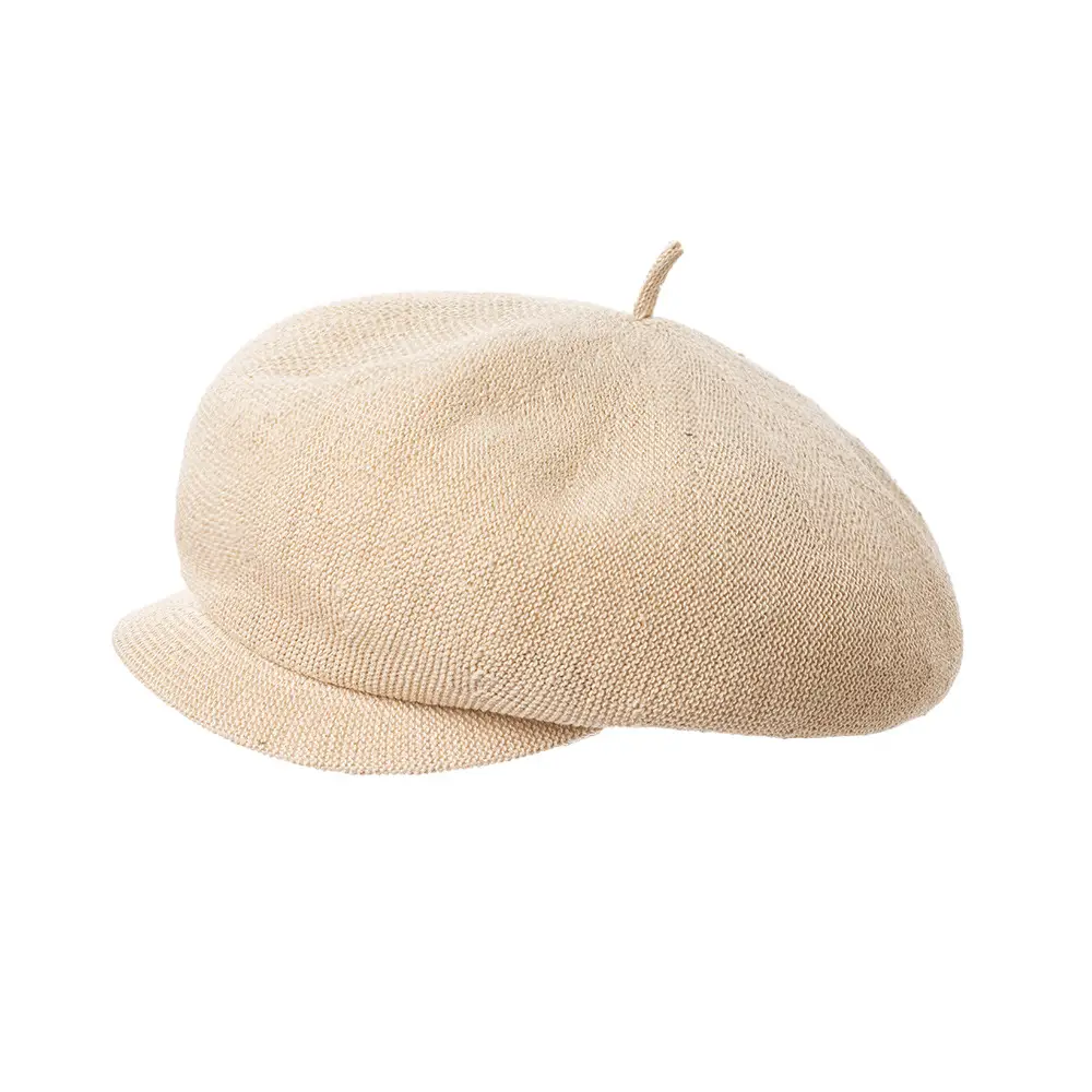 Blue Korean Style Mesh Linen Beret for Women - Image 3