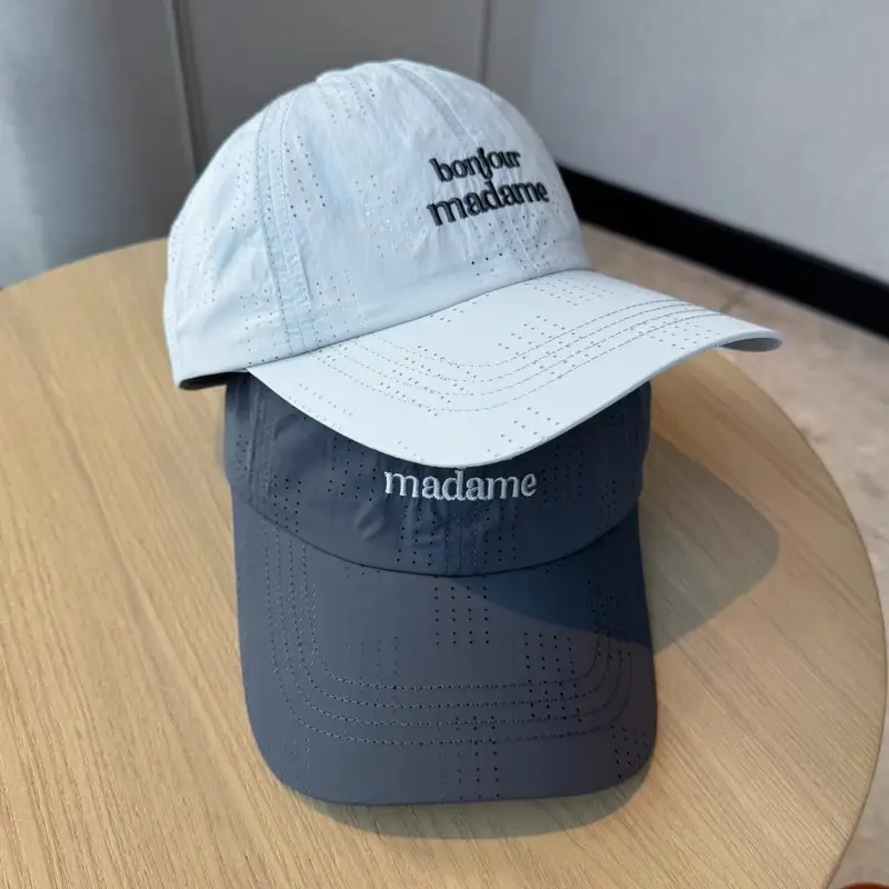 Blue Men's Breathable Net Cap for Summer