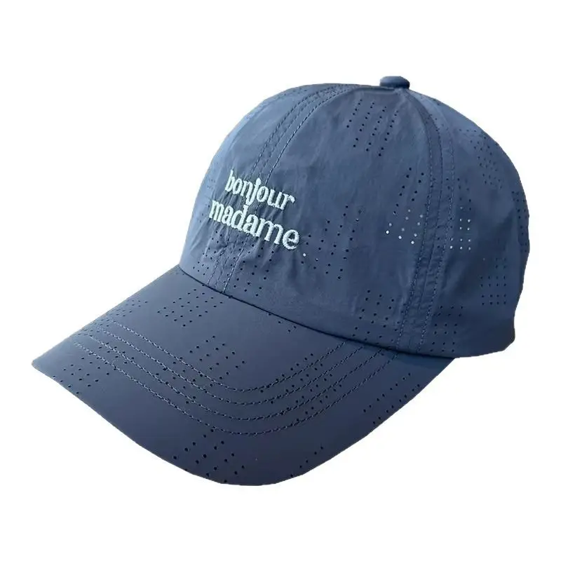 Blue Men's Breathable Net Cap for Summer