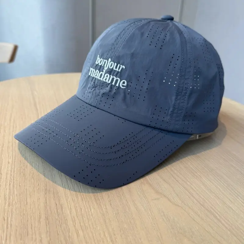 Blue Men's Breathable Net Cap for Summer
