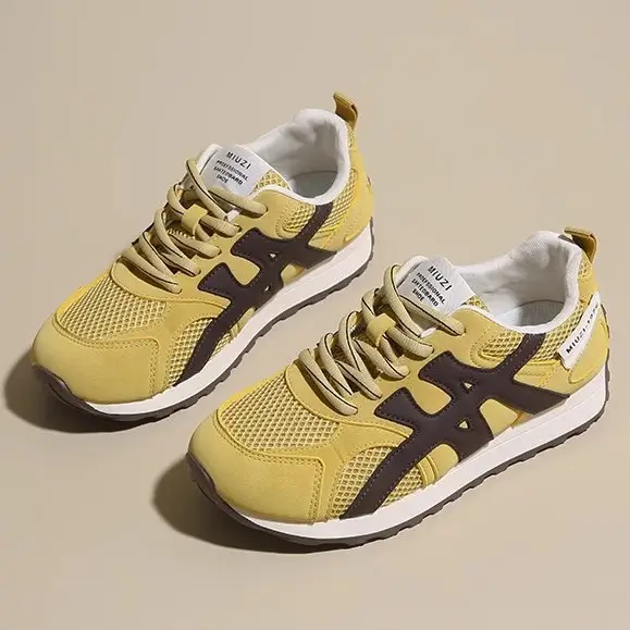 Spring 2025 Mesh Forrest Gump Shoes Women's New Thick-soled All-match Lightweight Casual sneaker Soft-soled Breathable German Training Shoes - Image 3