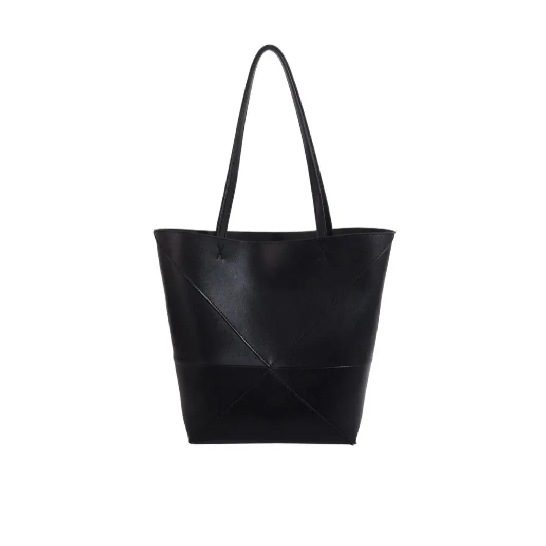 Customizable Large Capacity Leather Tote Bag with Logo - Image 7
