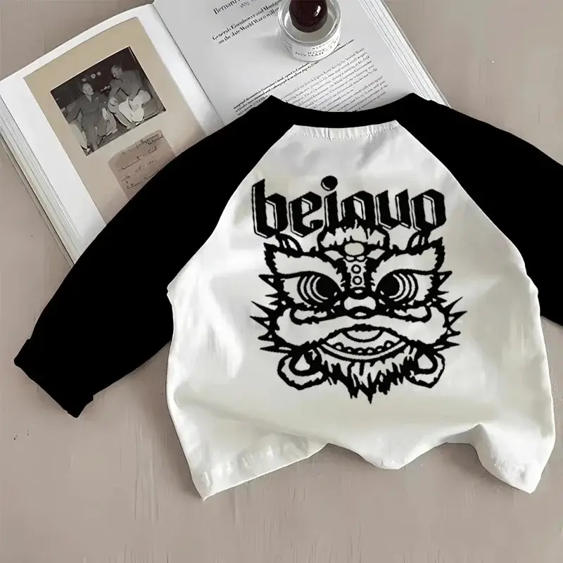 Boys Cotton Raglan Sleeve T-Shirts Beignao Design — feature 2