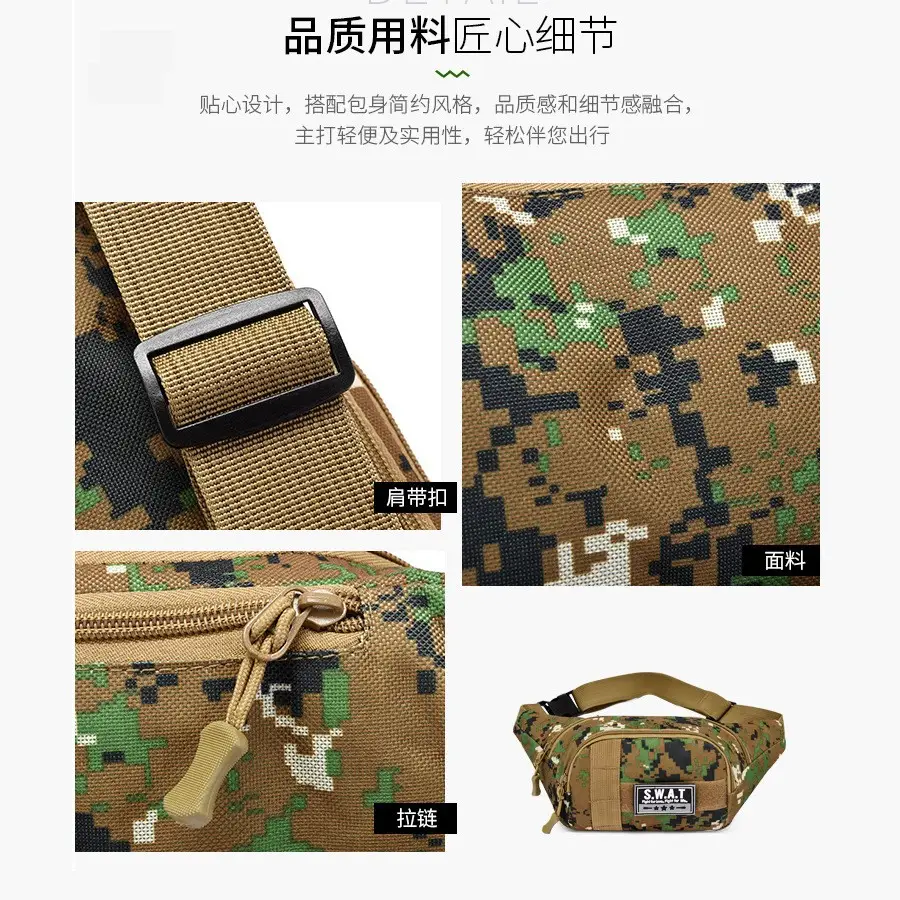 Camouflage Waist Bag for Men Women Running Sports Riding - Image 30