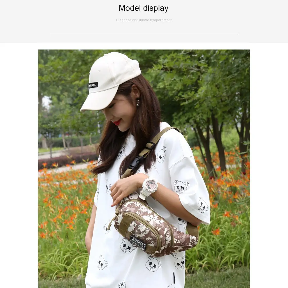 Camouflage Waist Bag for Men Women Running Sports Riding - Image 32