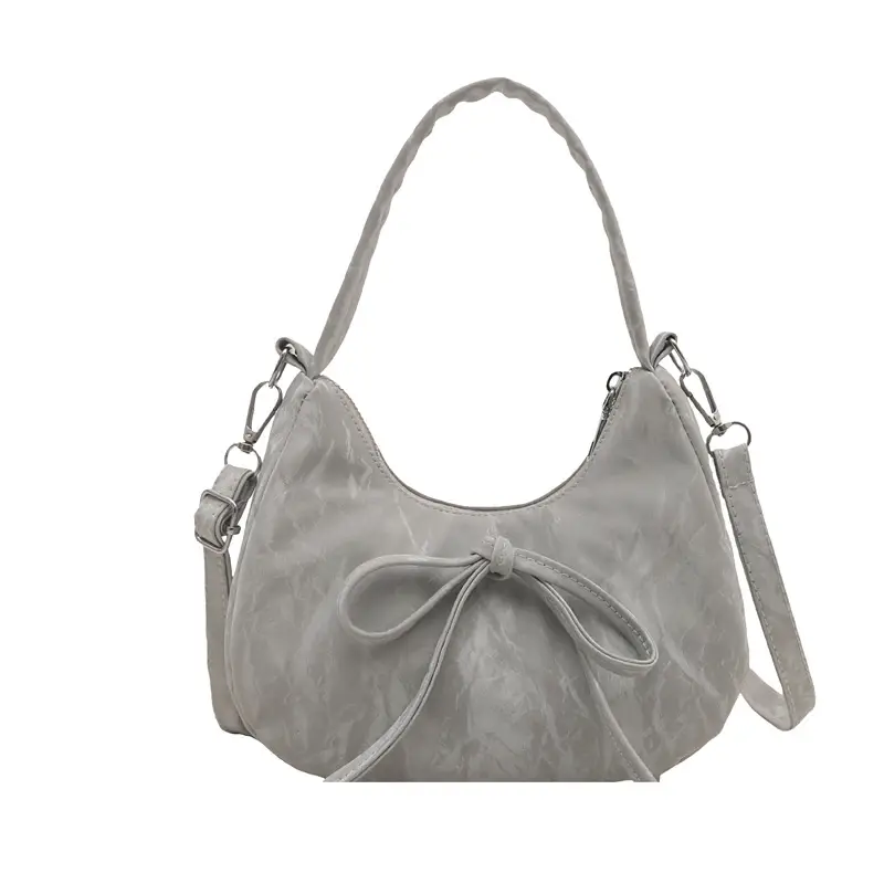 Women's White Lace Bow Shoulder Bag 2026 - Image 10
