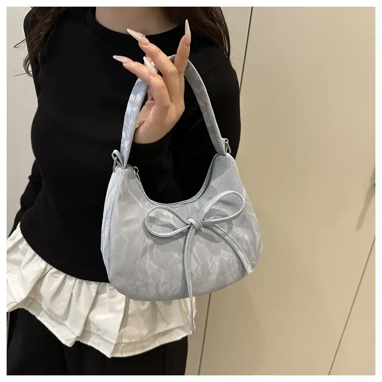 Women's White Lace Bow Shoulder Bag 2026 — feature 33