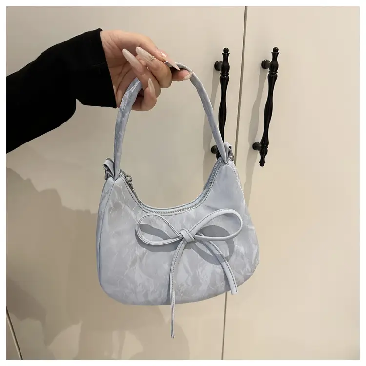 Women's White Lace Bow Shoulder Bag 2026 — feature 45