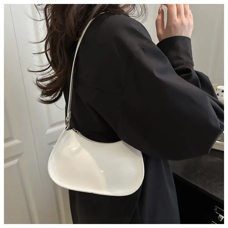 Glossy Orange Shoulder Bag for Women 2025 Spring New — feature 11