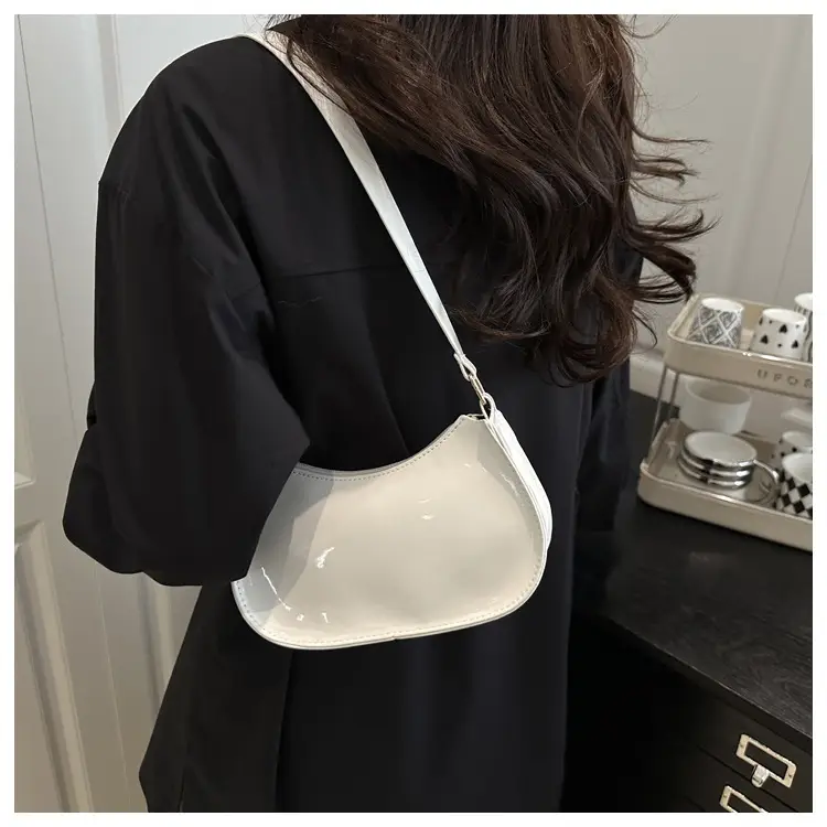 Glossy Orange Shoulder Bag for Women 2025 Spring New — feature 12