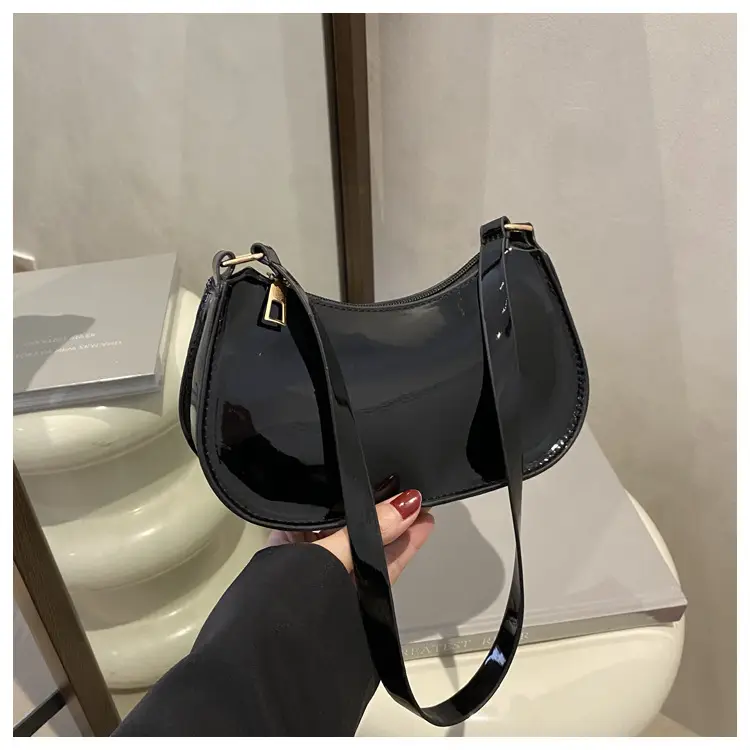 Glossy Orange Shoulder Bag for Women 2025 Spring New — feature 20