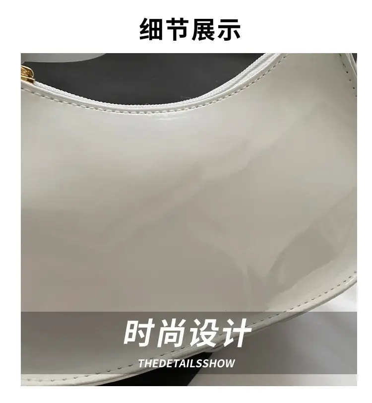 Glossy Orange Shoulder Bag for Women 2025 Spring New — feature 3