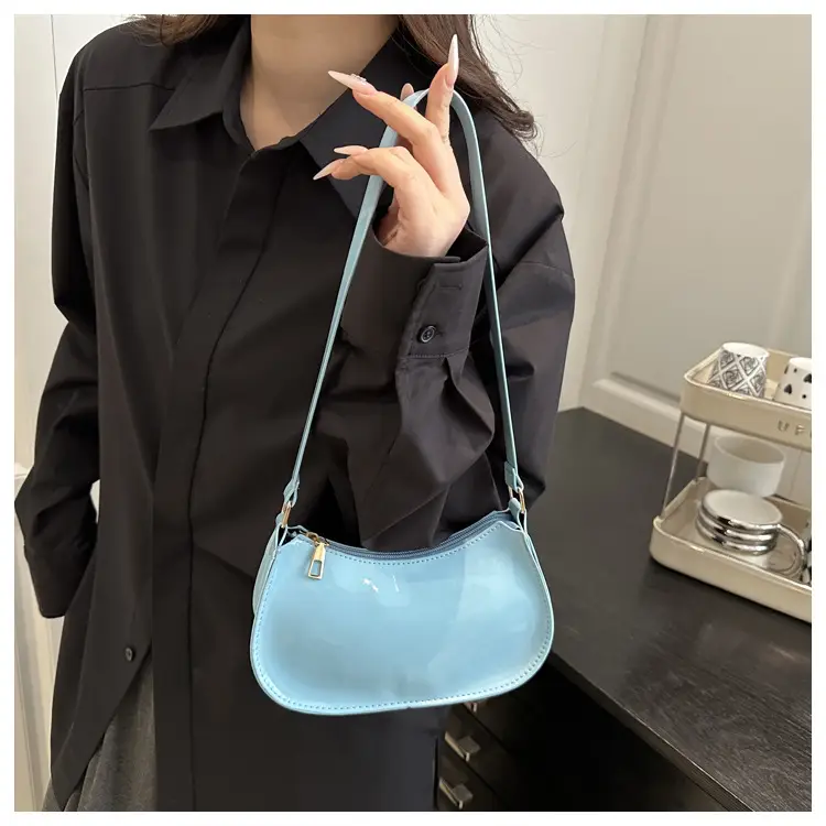 Glossy Orange Shoulder Bag for Women 2025 Spring New — feature 9