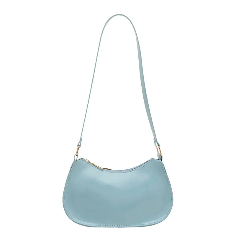 Glossy Orange Shoulder Bag for Women 2025 Spring New